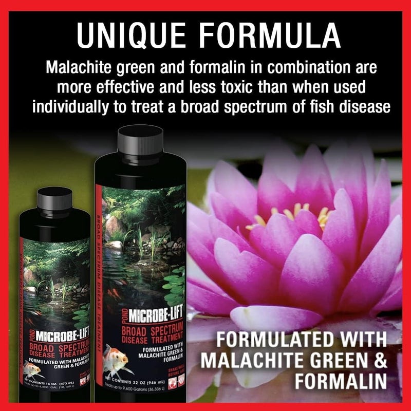 Microbe Lift MICROBE-LIFT Broad Spectrum Disease Treatment for Ponds - 32 Fl Oz, Safe for Koi Fish and Goldfish - Image 4
